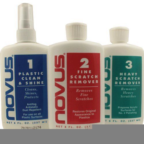 NEW Plastic polish  Novus set of each 8 oz size