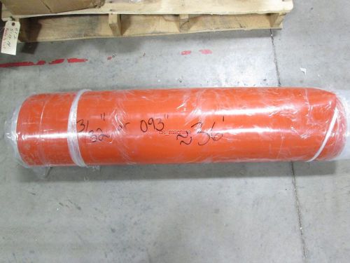 36&#039; roll of cloth inserted silicon rubber 36&#034; wide 3/32&#034; thick orange color for sale