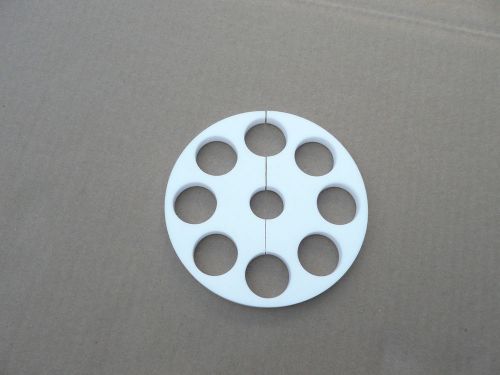 Teflon Disc, Circle, Round ~6&#034; Diameter, 7/16&#034; thick