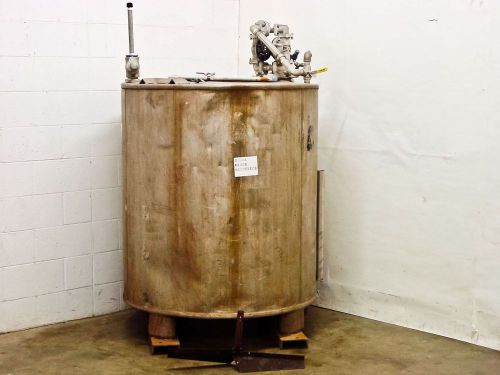 Stainless steel 350 gallon  tank with sanpiper ii air pump &amp; inferno gauge for sale