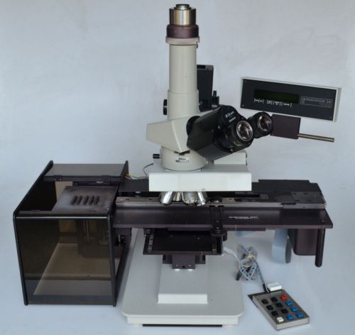 Irvine optical ultrastation 3b semi automatic wafer inspection nikon microscope for sale