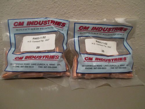 50, CM Industries, Mig Contact Tips, R403-1-52