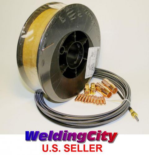 Welding wire er70s-6 11-lb 0.030&#034; &amp; mig gun accessory kit for miller m-10/m-15 for sale