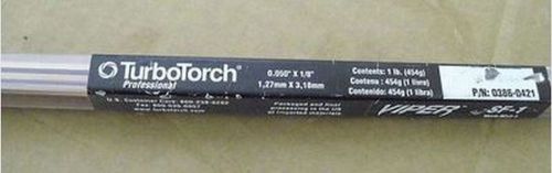 Turbotorch viper sf-1 0386-0421 brazing rod 2 pounds of rods for sale