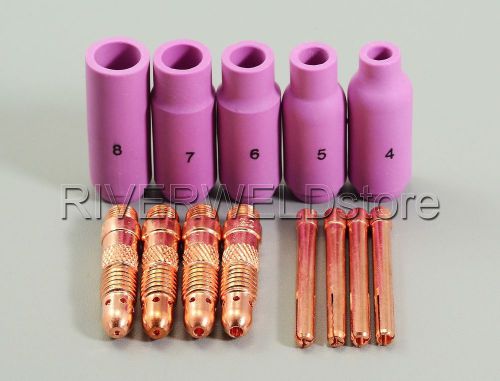 TIG KIT Alumina Cup-Collet Body Accessory 0.040&#034;-1/8&#034; TIG Torch 17 18 26 Series