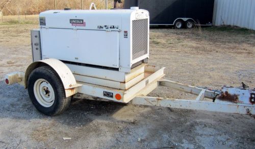 Lincoln sa 250 diesel welder / generator low 797 hrs (1 owner on butler trailer) for sale