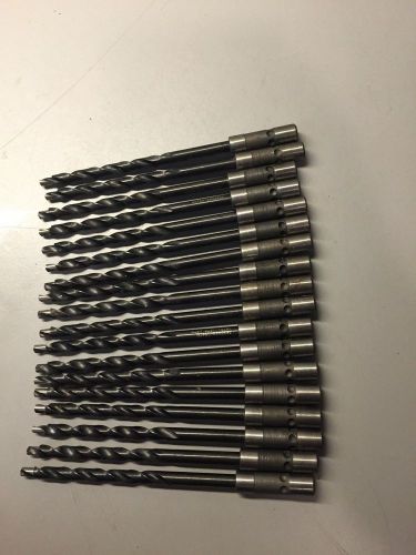 Quick Disconnect Drill Bits USTG Size: .1875 OAL: approx. 4 1/4&#034; Lot of 18
