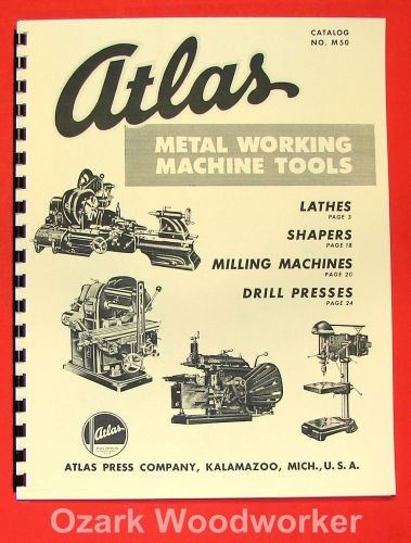 Atlas press co. lathe, shaper, mill, drill press catalog 0039 for sale