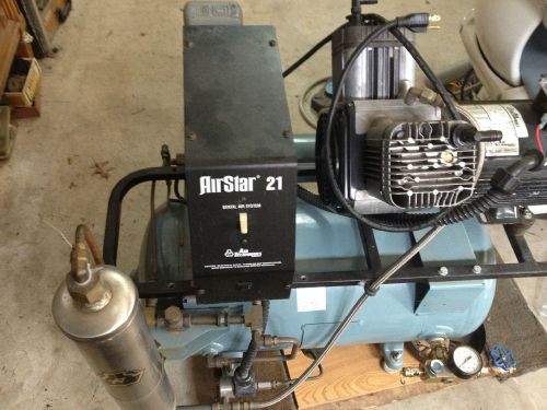 Airstar 21 single head twin cylinder 110 Volts dental compressor