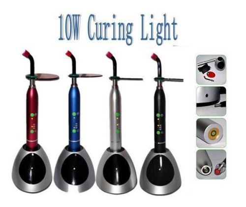 New dental 10w wireless cordless led curing light lamp 2000mw ce fda us stock for sale