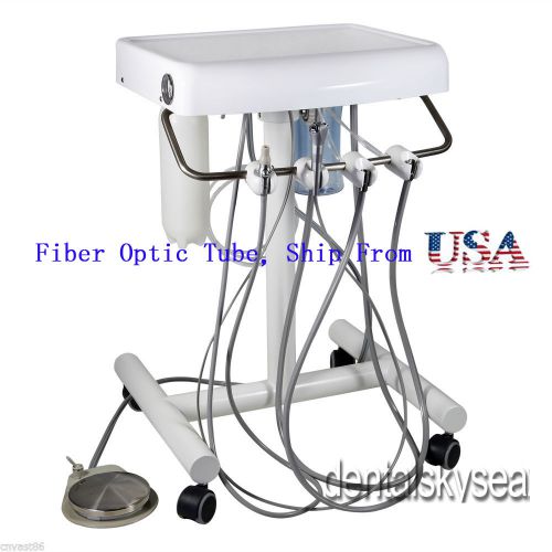 Portable dental mobile delivery unit fiber optic tube hose installed usa stock for sale
