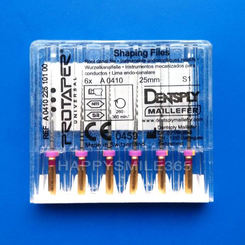 10 Packs Dentsply Rotary ProTaper Universal Engine Root Canal NiTi Files S1 25mm