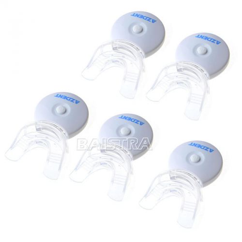 5 X Faster Teeth Whitening Plasma LED Blue Light Lamp Dental Whiter with Tray