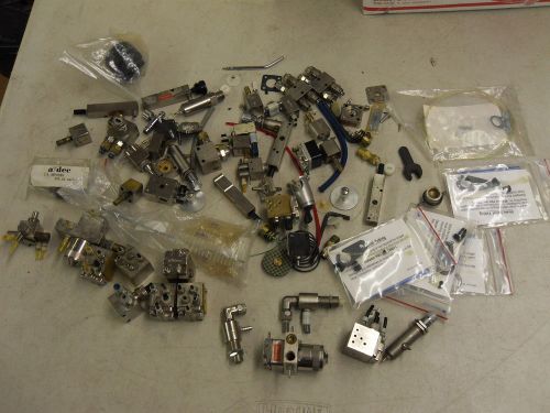 HUGE LOT NEW A-DEC DENTAL PARTS HARDWARE HOSES VALVES MTG FITTINGS ADEC