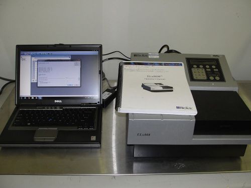 Bio-Tek ELx808 Absorbance Microplate Reader w/Gen5 Software &amp; W7 Laptop ELx808IU
