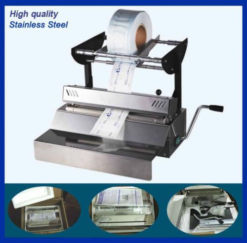 Dental Seal Machine Autoclave Sterilization Euipment Stainless Steel Cover 220V