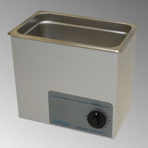 NEW! Sonicor Stainless Steel Tabletop Ultrasonic Cleaner 0.75 Gal ,  S-100T