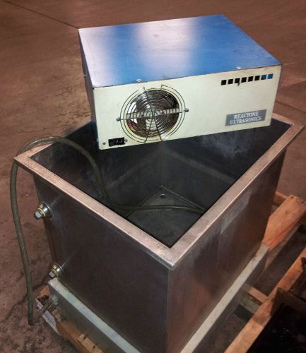 Industrial ultrasonic cleaning system generator and tank - refurbished for sale