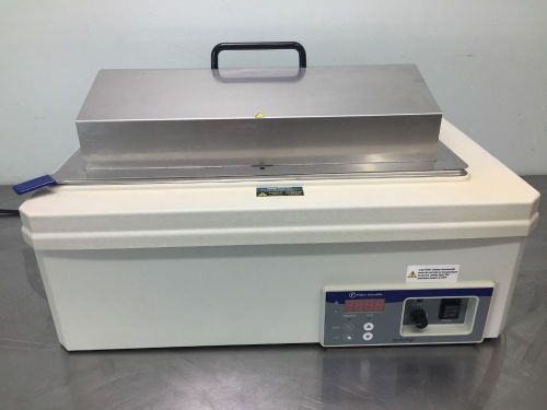 Fisher Scientific 220 Digital Water Bath with Lid and Warranty