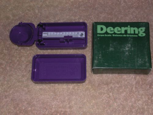 Deering 2 gm  BALANCE SCALE RARE accurate portable NOS American 1980 Adams Apple