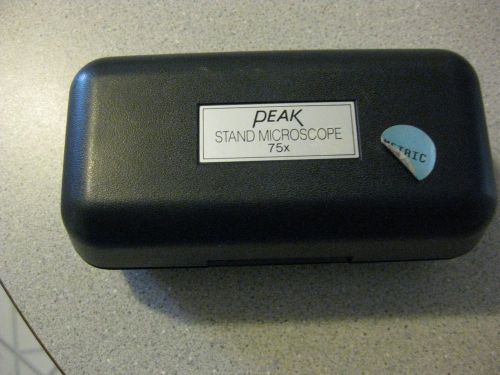 PEAK STAND MICROSCOPE 75X,EXCELLENT CONDITION,MADE IN JAPAN