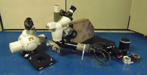 Zeiss Microscope and Accessories 47 30 00-9001 With 2 H-PL &amp; 4 Eyepieces S635