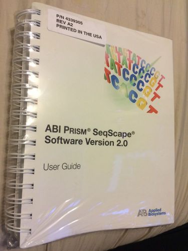 Sealed unopened ABI PRISM SeqScape Software Version 2.0 &amp; user guide