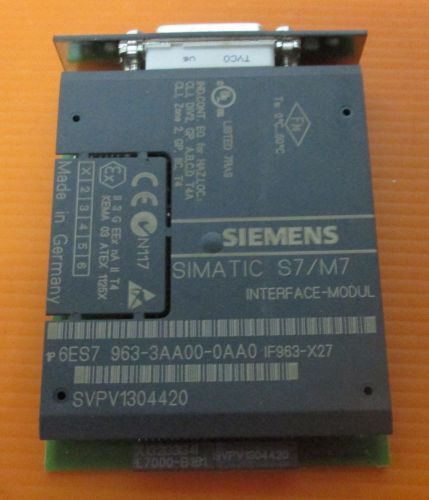 Siemens simatic s7 / mz interface module 6es7963-3aa00-0aa0 for sale