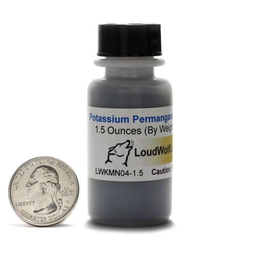 Potassium Permanganate / Flowing Powder / 1.5 Ounces / 98+% Pure / SHIPS FAST
