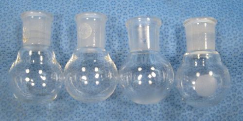 Assorted  10 ml  round  bottom  flasks  all  14/20   x4        b for sale