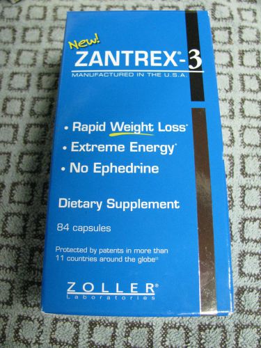 84 Brand NEW Sealed Zantrex 3 Fat Burner Dietary Supplement Energy NO EPHEDRINE