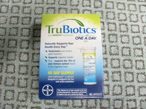 45 DAY SUPPLY  BRAND NEW SEALED  ONE A DAY TRUBIOTICS Probiotic Supplement