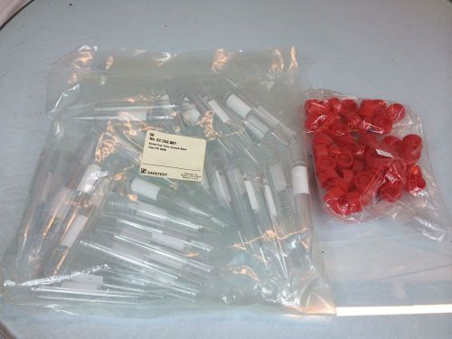 1000 Sarstedt 15mL Screw Cap Tubes Conical base with red screw caps 62.553.001