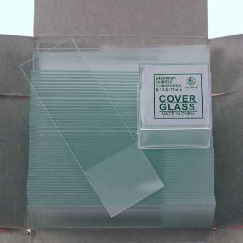 microscope slides  frosted x50 &amp; cover glass slips 24x24 new x200 free shipping