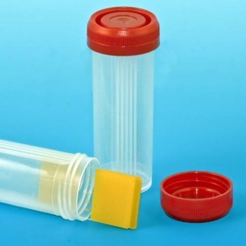 Globe scientific slide mailer polypropylene, red screwcap for 4 slides 500/case for sale