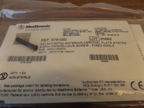 Medtronic 870-220  3.5mm x 20mm  bone screw for sale