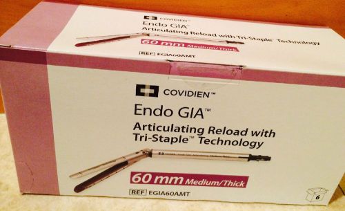 Covidien Endo Gia Box of 6 units EGIA60AMT ---IN DATE  &#034;SPECIAL WHILE LAST&#034;