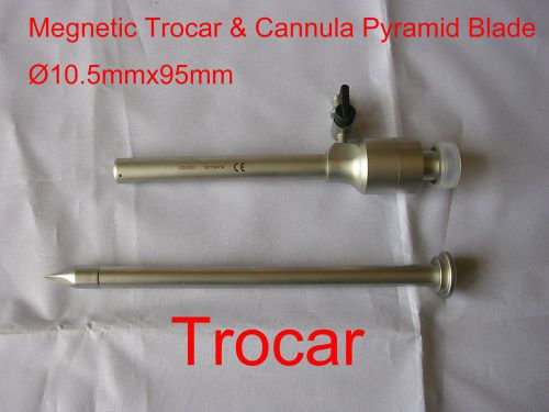 New Megnetic Trocar&amp;Cannula Pyramid Blade 10.5mmx95mm for laparoscopy