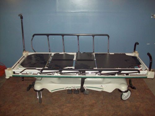 Stryker 1710 X Wide Hydrulic Stretcher with Knee Gatch, IV Rod