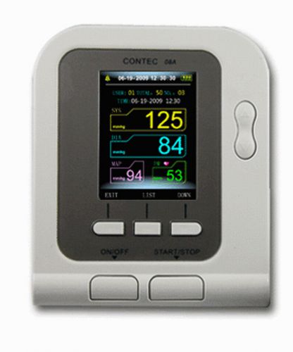 Digital blood pressure monitor hr spo2 nibp spo2 probe + ac power accessories for sale