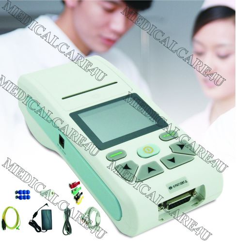 2.83&#034;screen 3/6/12-lead ecg ekg machine,ecg90a electrocardiograph with software for sale
