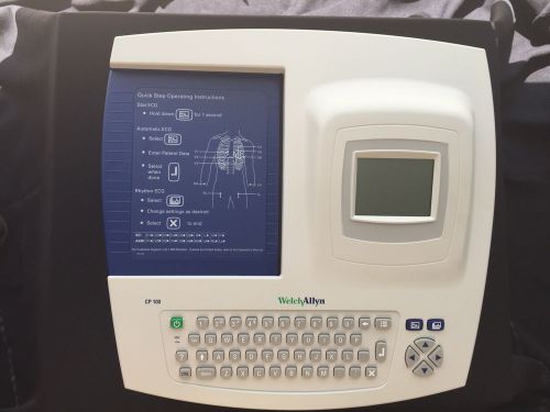 Welch allyn cp100 interpretive ekg machine with lcd screen for sale