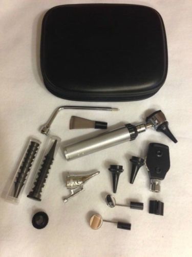 Deluxe ENT (Ear, Nose and Throat) Diagnostic Kit, Otoscope, Ophthalmoscope