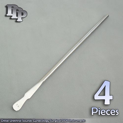 4 pieces of dittel urethral sounds # 28 fr gynecology surgical ddp instruments for sale