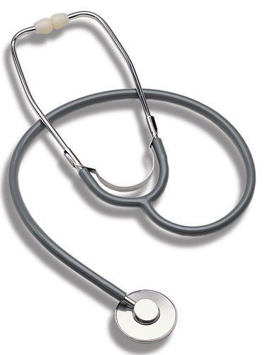 MedSource Stethoscope, MS-70026, Gray, Single Head, Single Tube, **NEW**