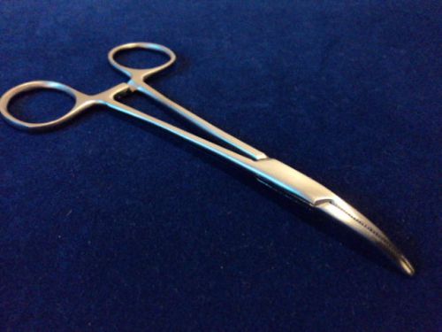 3 o.r grade mosquito hemostat locking forcep 5&#034; curved serrated tp for sale