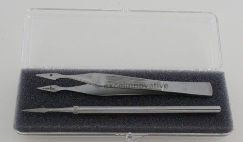 Splinter removal kit splinter forceps + lancet, veterinary surgical instruments for sale