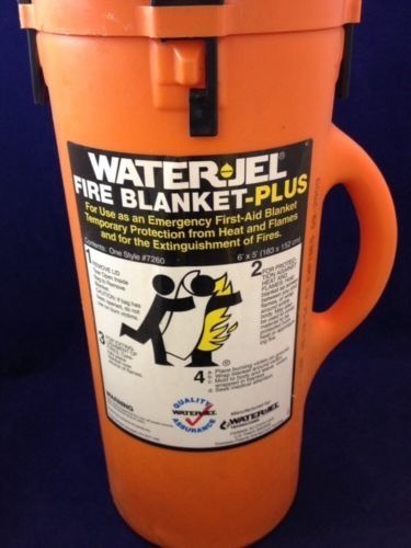 WATER-JEL Fire Blanket-Plus 6&#039; x 5&#039; With Canister Style #7260 See Description