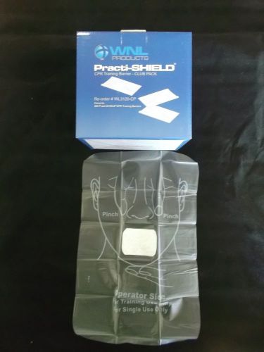 Wnl club pack 200 practi-shields cpr mask wnl3120-cp for sale