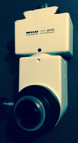 Wild Heerbrugg Microscope Camera Adapter 327733 &amp; C Mount Coupler Ring 376729